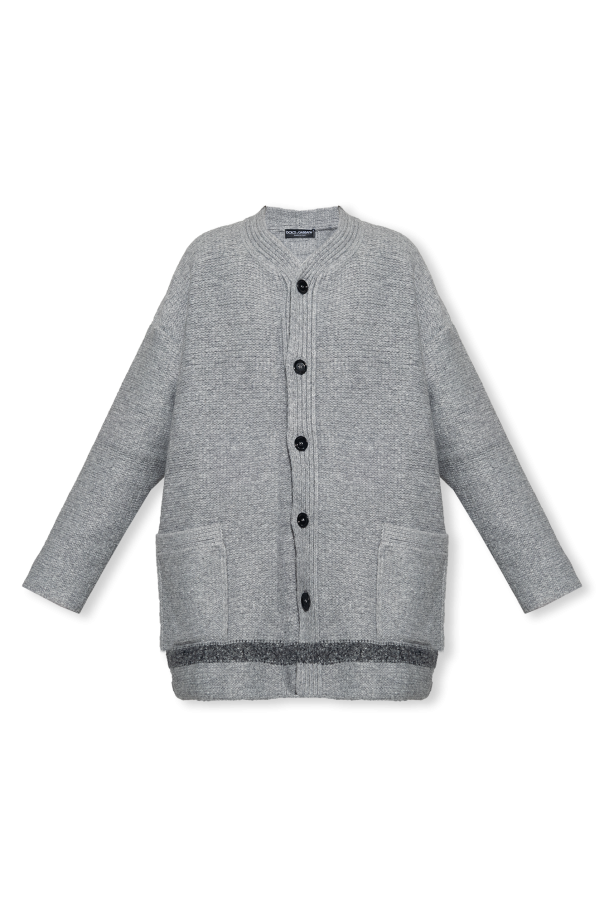 Dolce and Gabbana Grey Knit store Cardigan